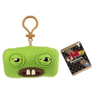 FUGGLER FUNNY UGLY MONSTERS COLLECTIBLE PLUSH CLIP-ON SQUIDGE GREEN - BNWT